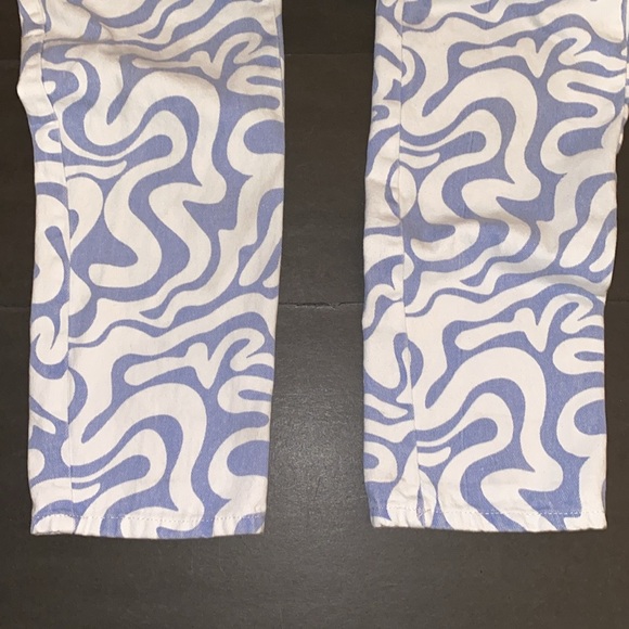 Cotton On Size 8 Long Straight Jeans In Blue Swirl - Picture 14 of 15